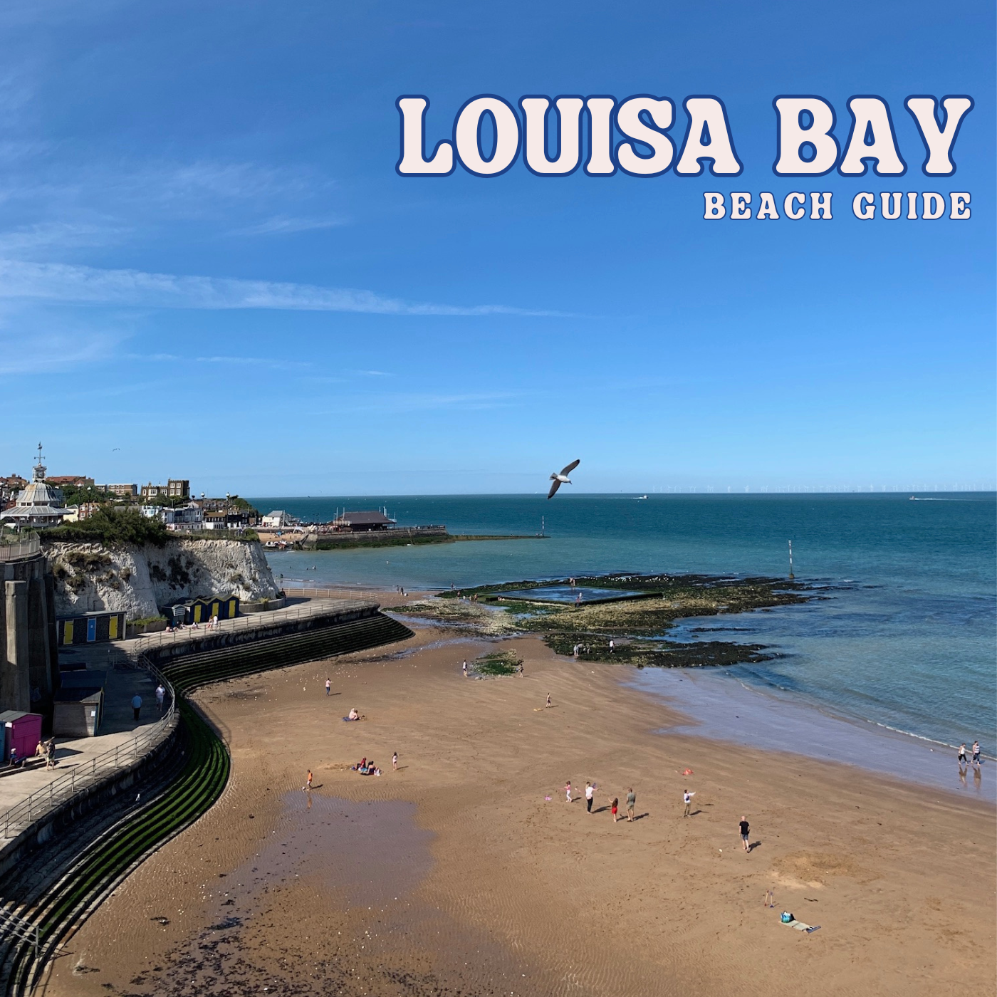Louisa Bay in Broadstairs, a quiet dog friendly beach with a cafe